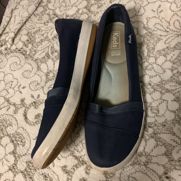 Keds Cali II Womens Canvas Slip On Navy Sneakers Size 8.5 - Picture 4 of 5